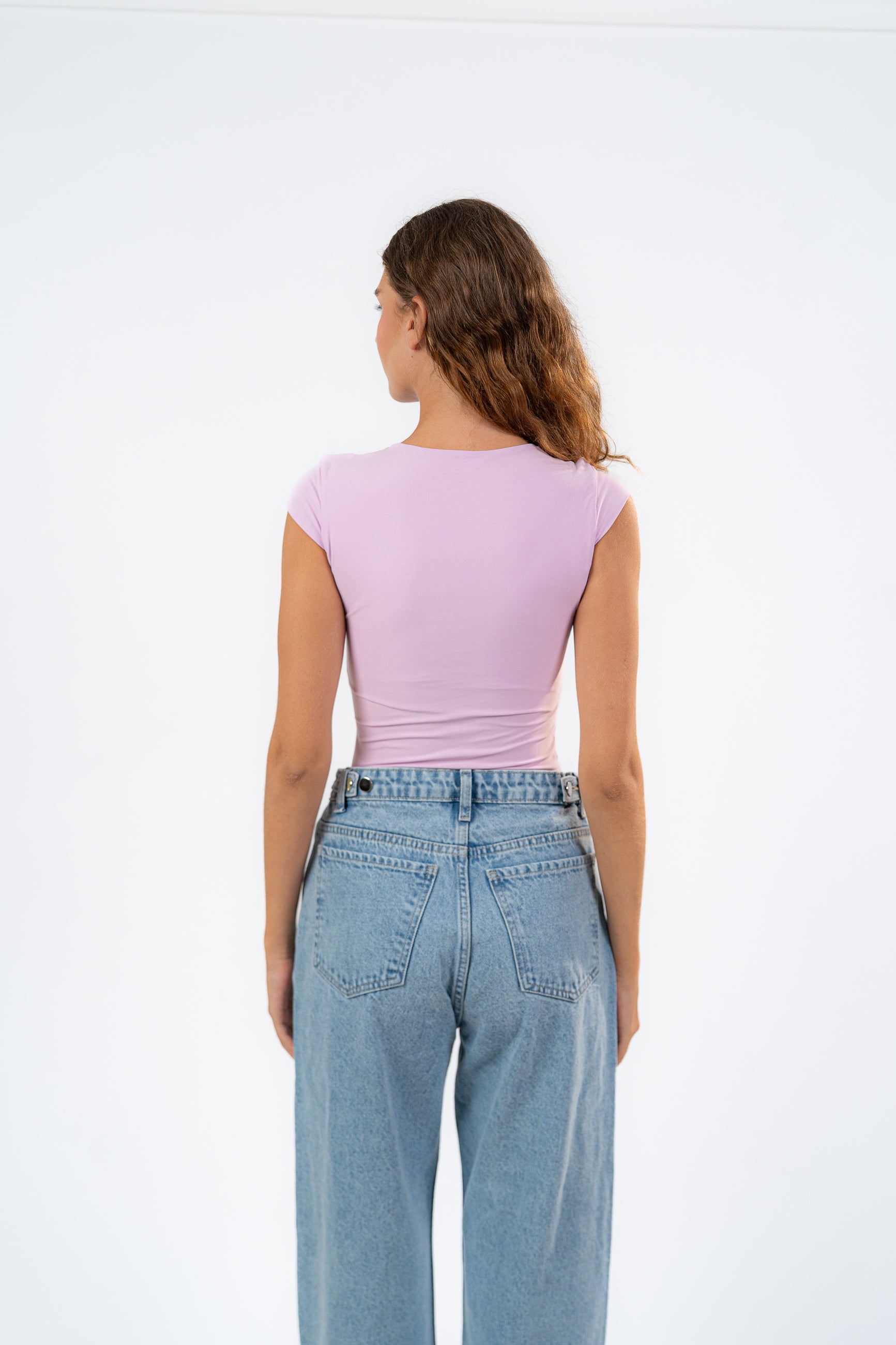 MICROFIBER CREWNECK TOP