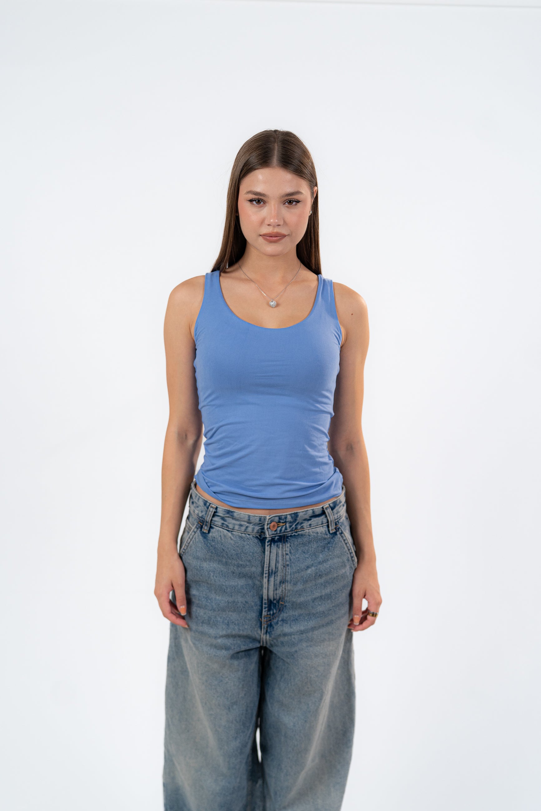 MICROFIBER U-SHAPED TANK TOP