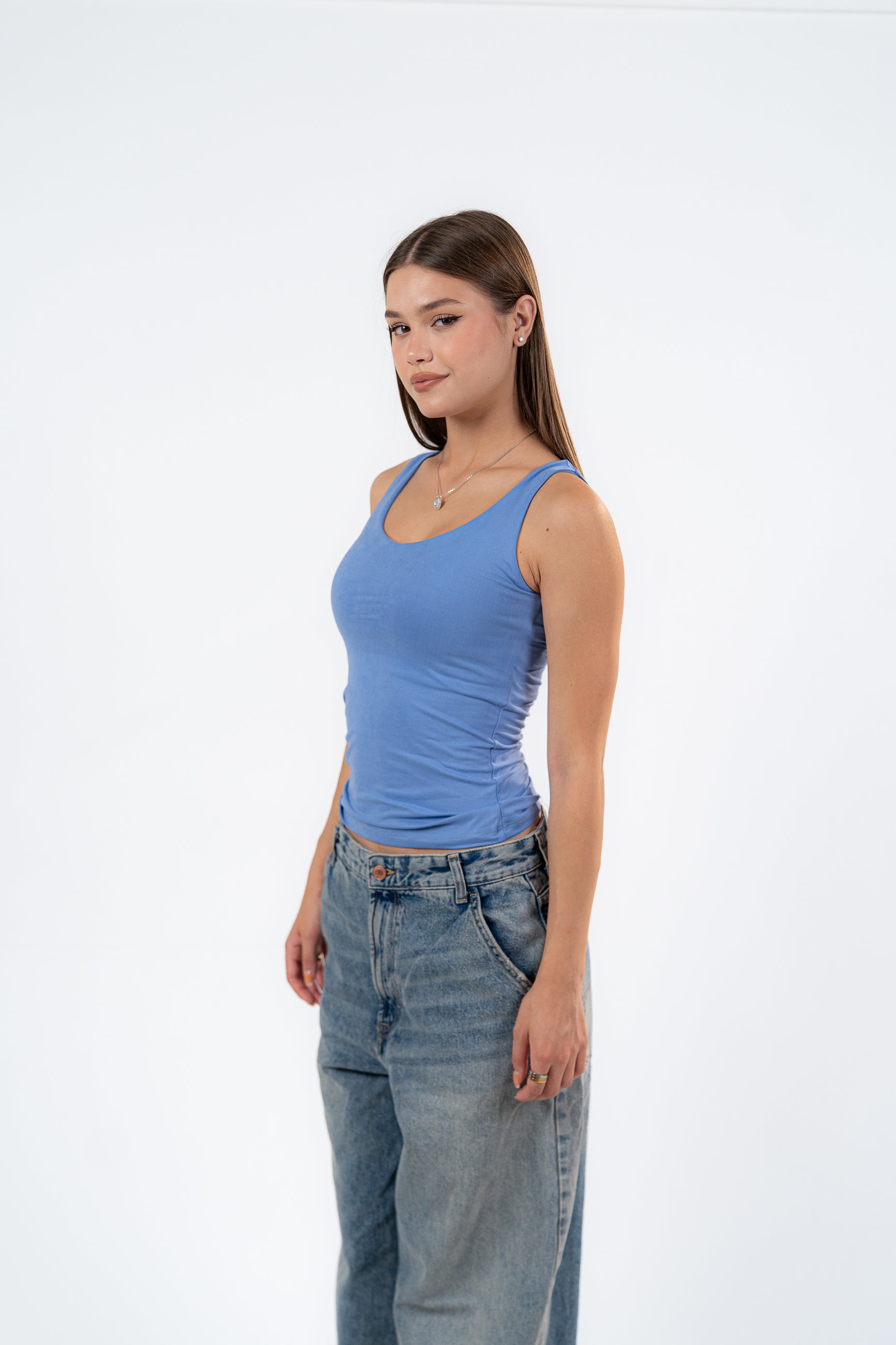 MICROFIBER U-SHAPED TANK TOP