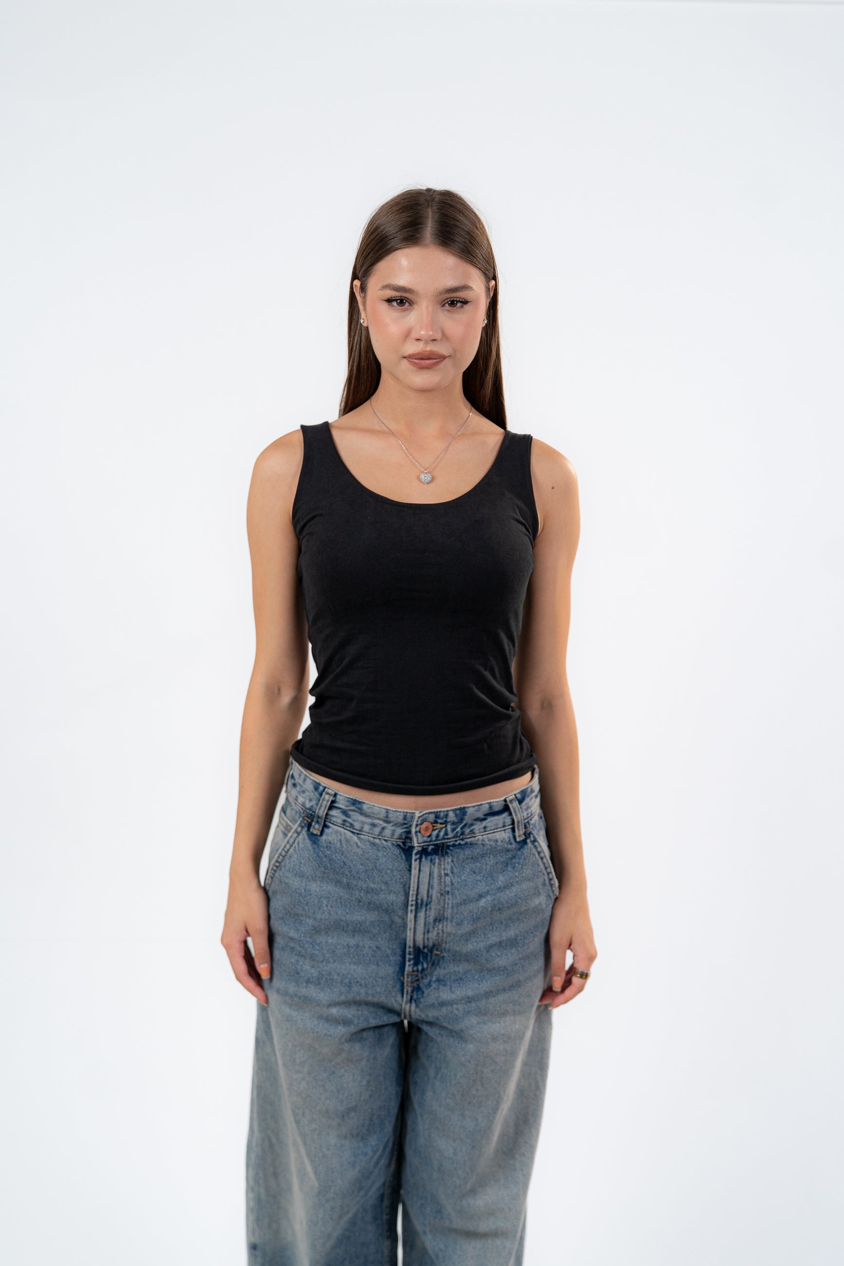 MICROFIBER U-SHAPED TANK TOP