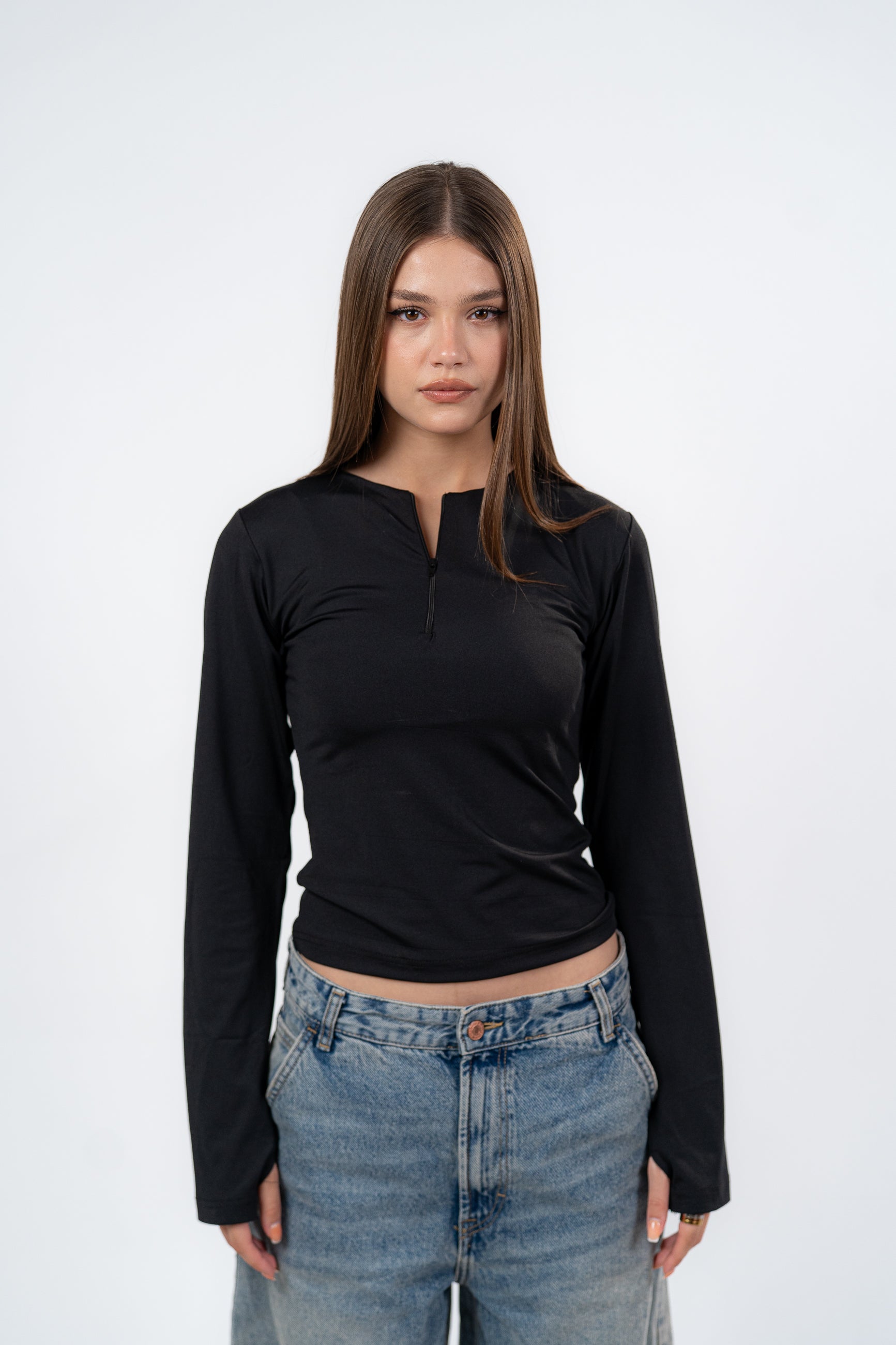 ZIPPER LONG SLEEVE-TOP