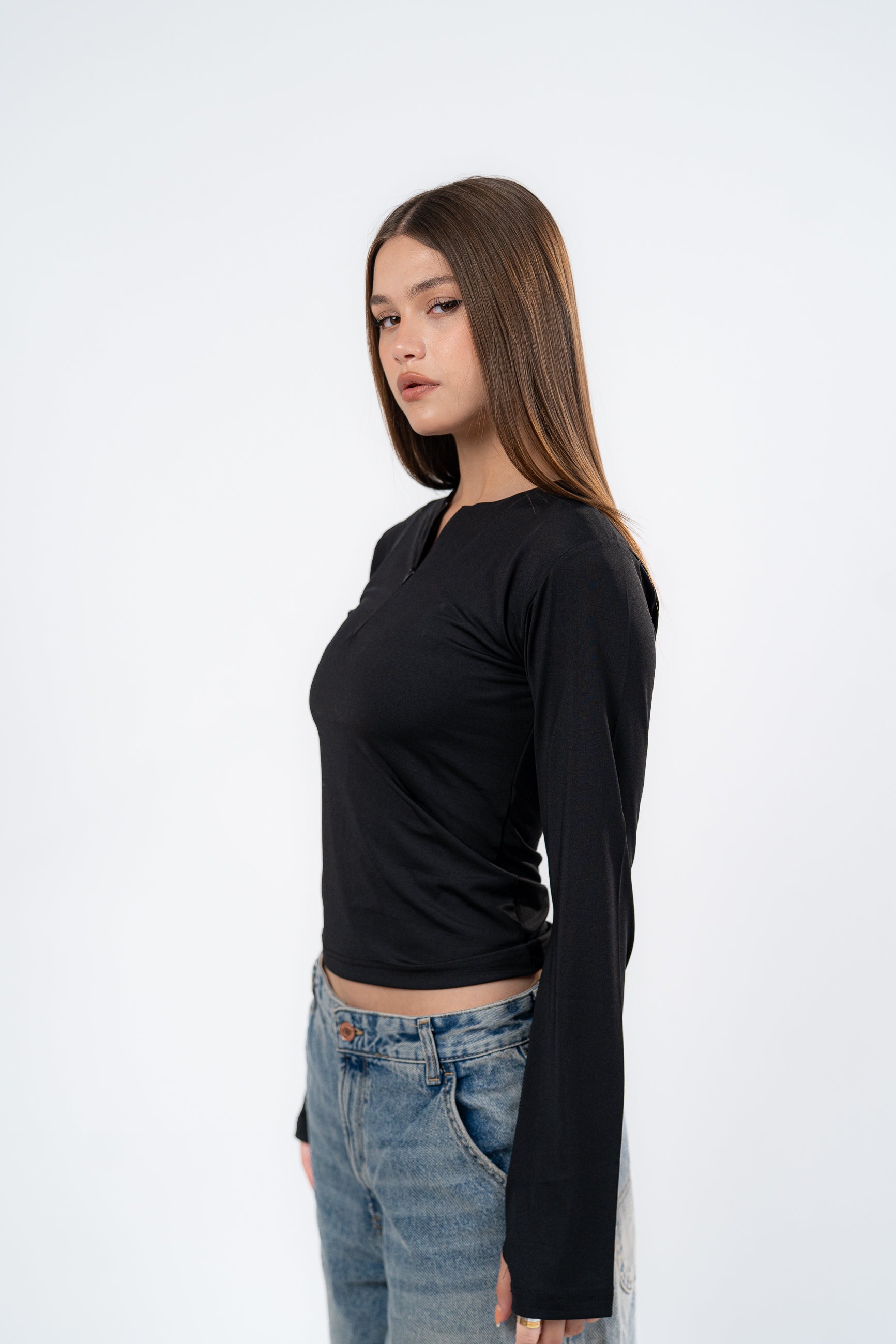 ZIPPER LONG SLEEVE-TOP