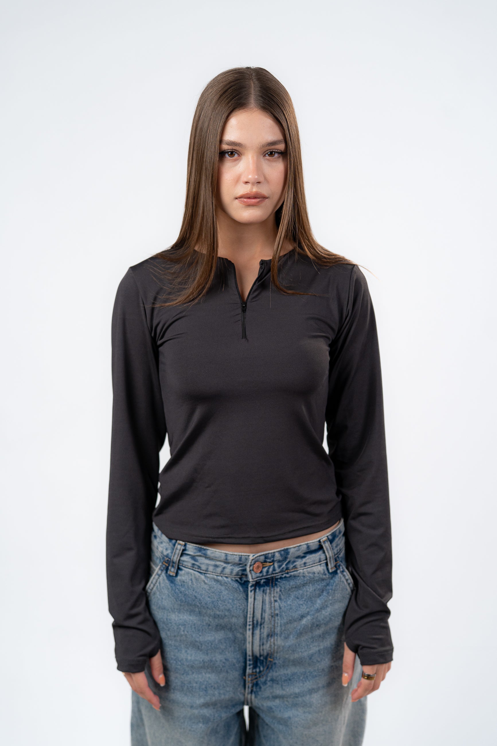 ZIPPER LONG SLEEVE-TOP