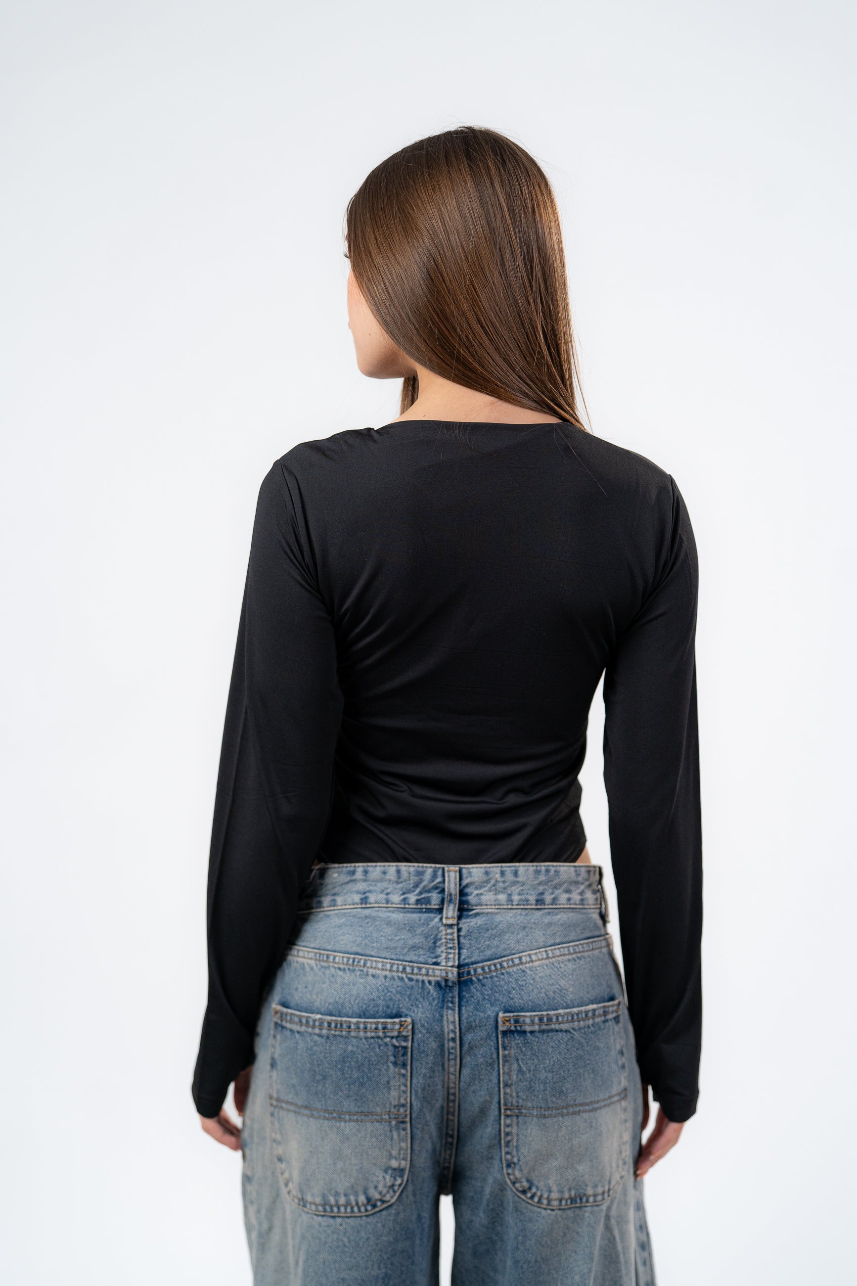 ZIPPER LONG SLEEVE BODYSUIT