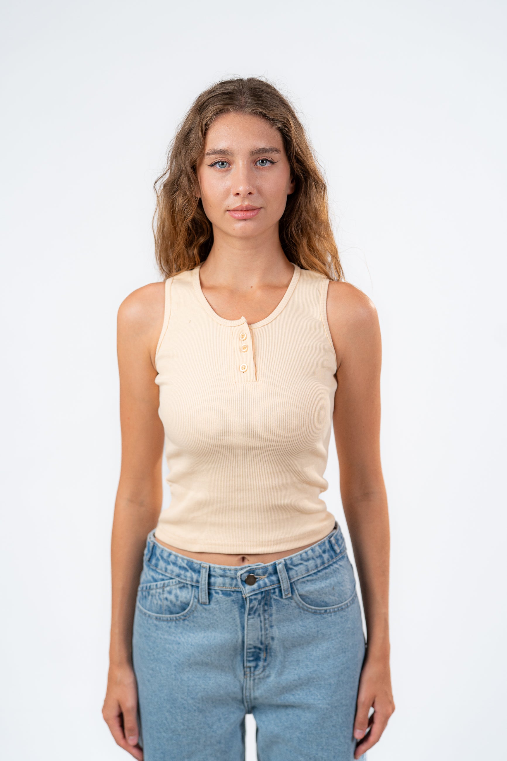 BUTTON UP TANK TOP