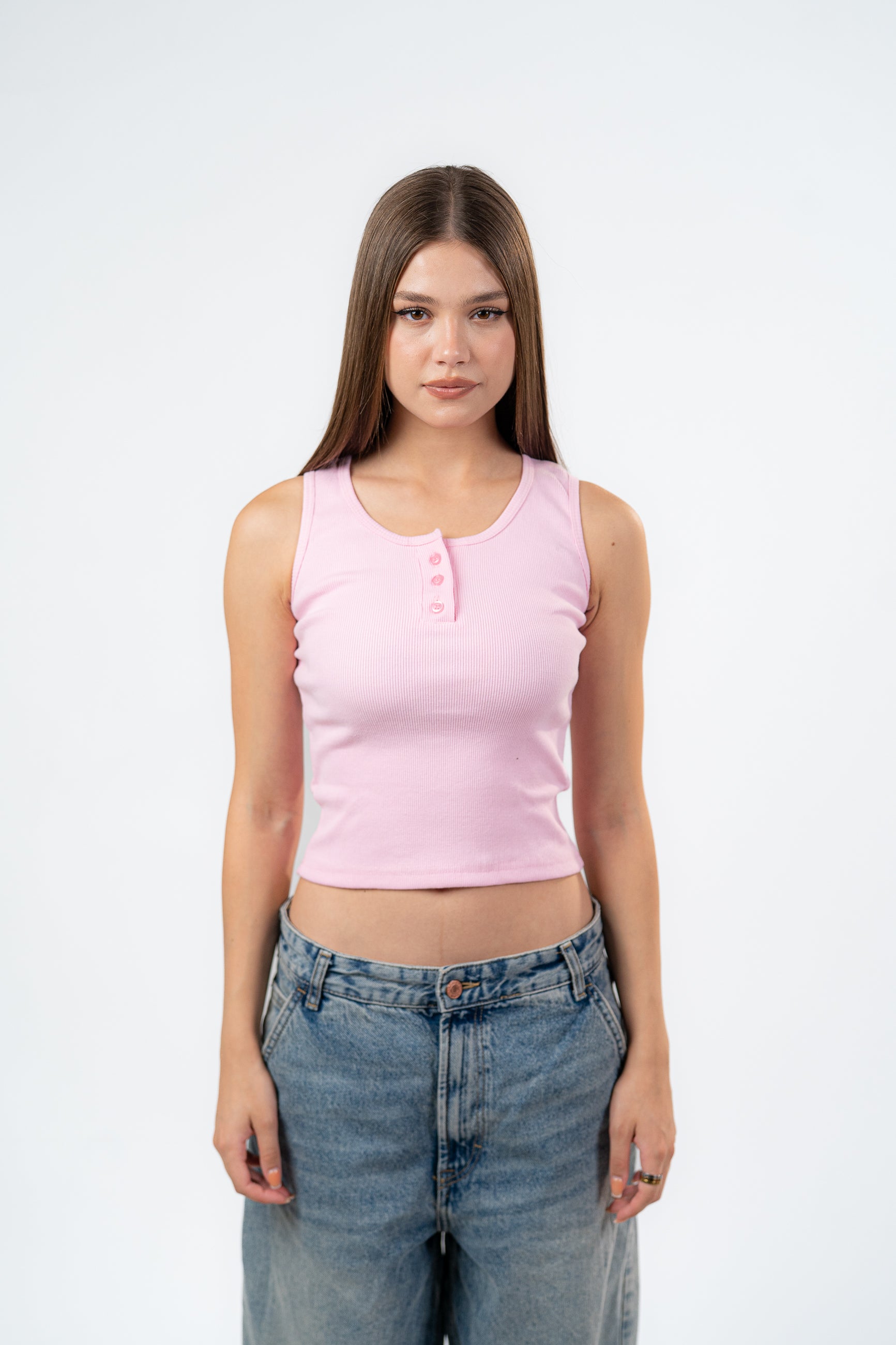 BUTTON UP TANK TOP