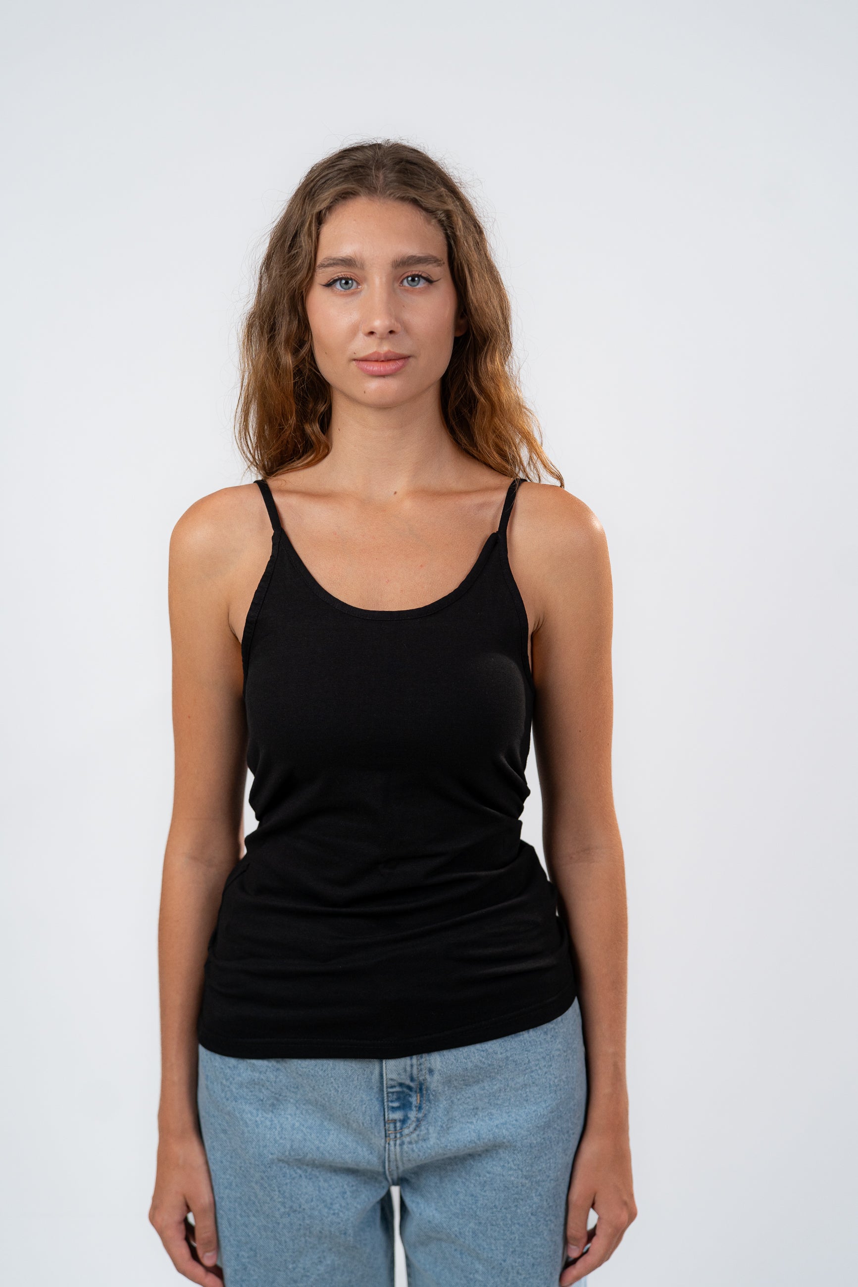 SPAGHETTI STRAP TANK TOP