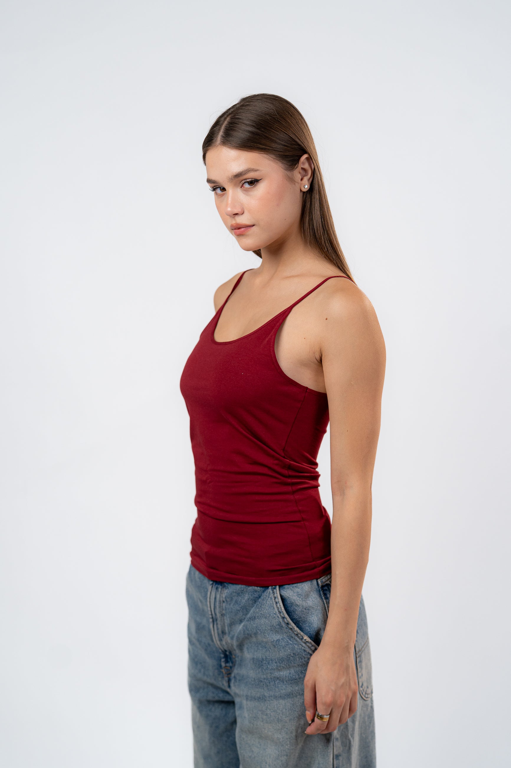SPAGHETTI STRAP TANK TOP
