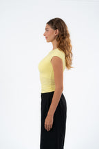 MICROFIBER CREWNECK TOP