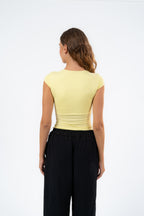 MICROFIBER CREWNECK TOP
