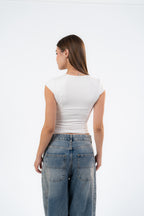 MICROFIBER CREWNECK TOP