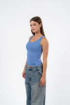 MICROFIBER U-SHAPED TANK TOP