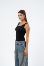 MICROFIBER U-SHAPED TANK TOP