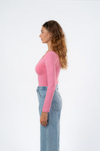 scoop neck-top