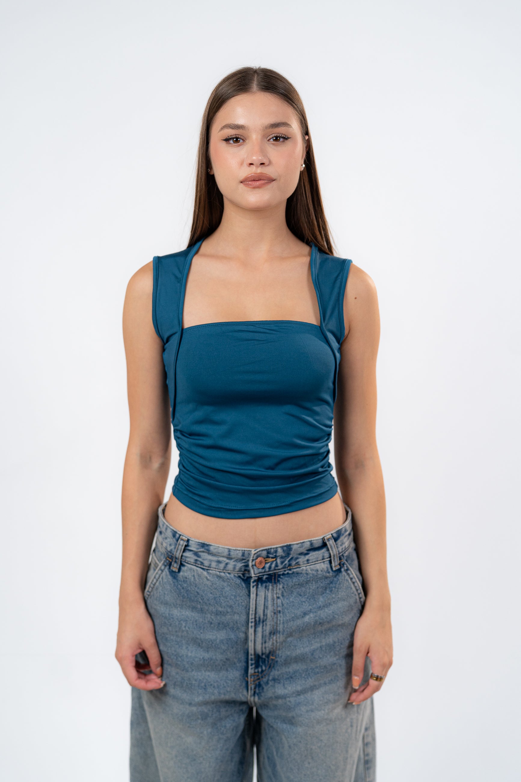 SQUARE NECK-TOP