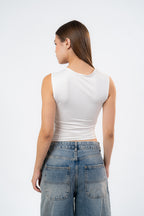 SQUARE NECK-TOP