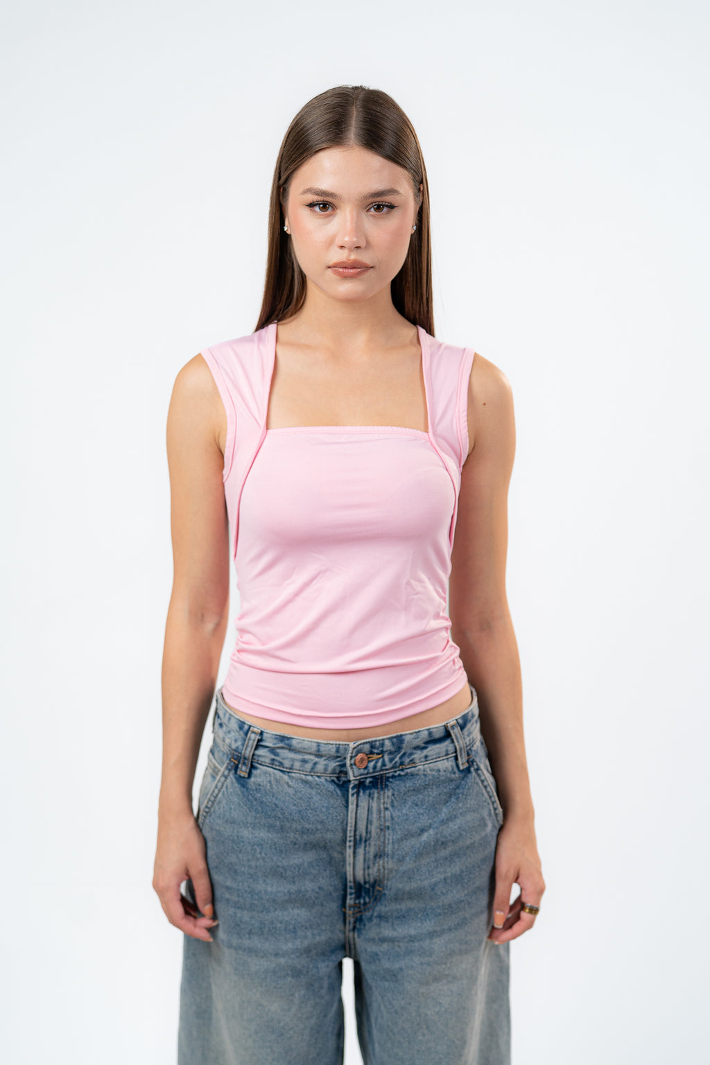 SQUARE NECK-TOP