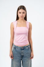SQUARE NECK-TOP
