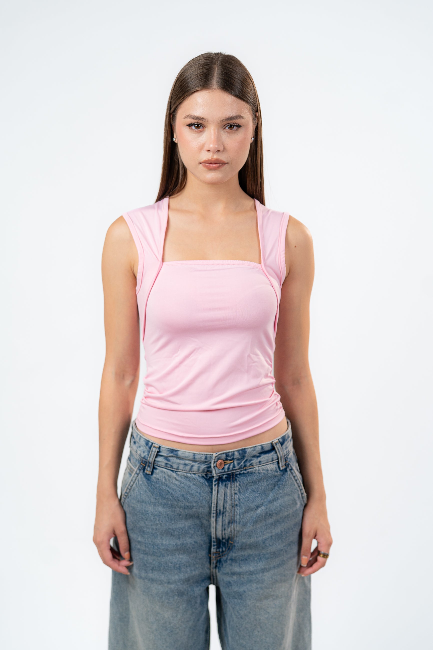 SQUARE NECK-TOP