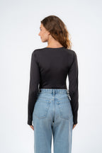 ZIPPER LONG SLEEVE BODYSUIT