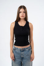 BUTTON UP TANK TOP