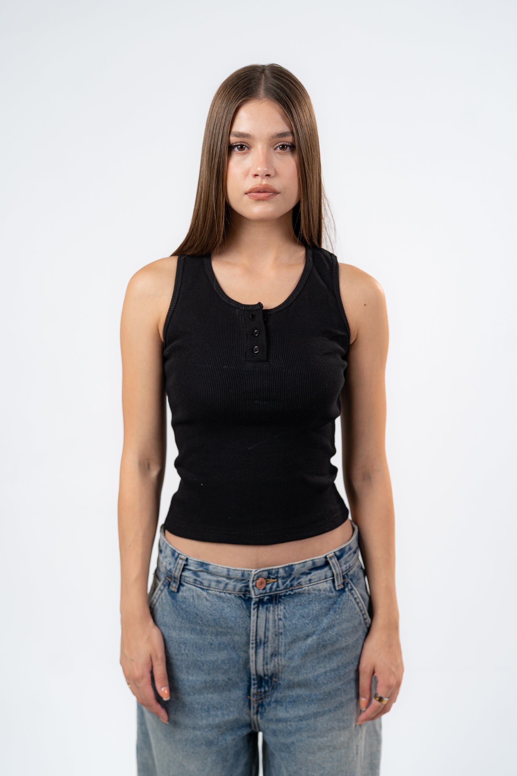 BUTTON UP TANK TOP