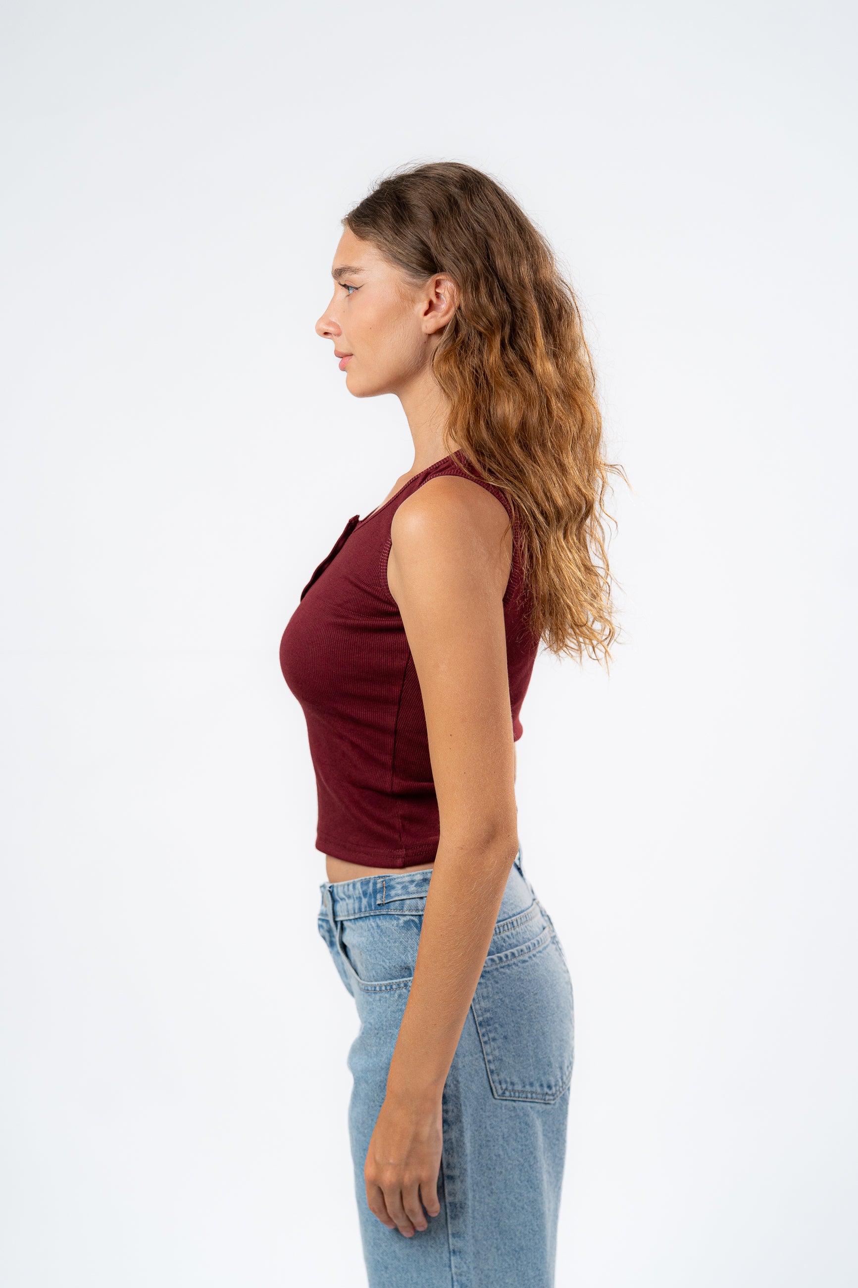 BUTTON UP TANK TOP