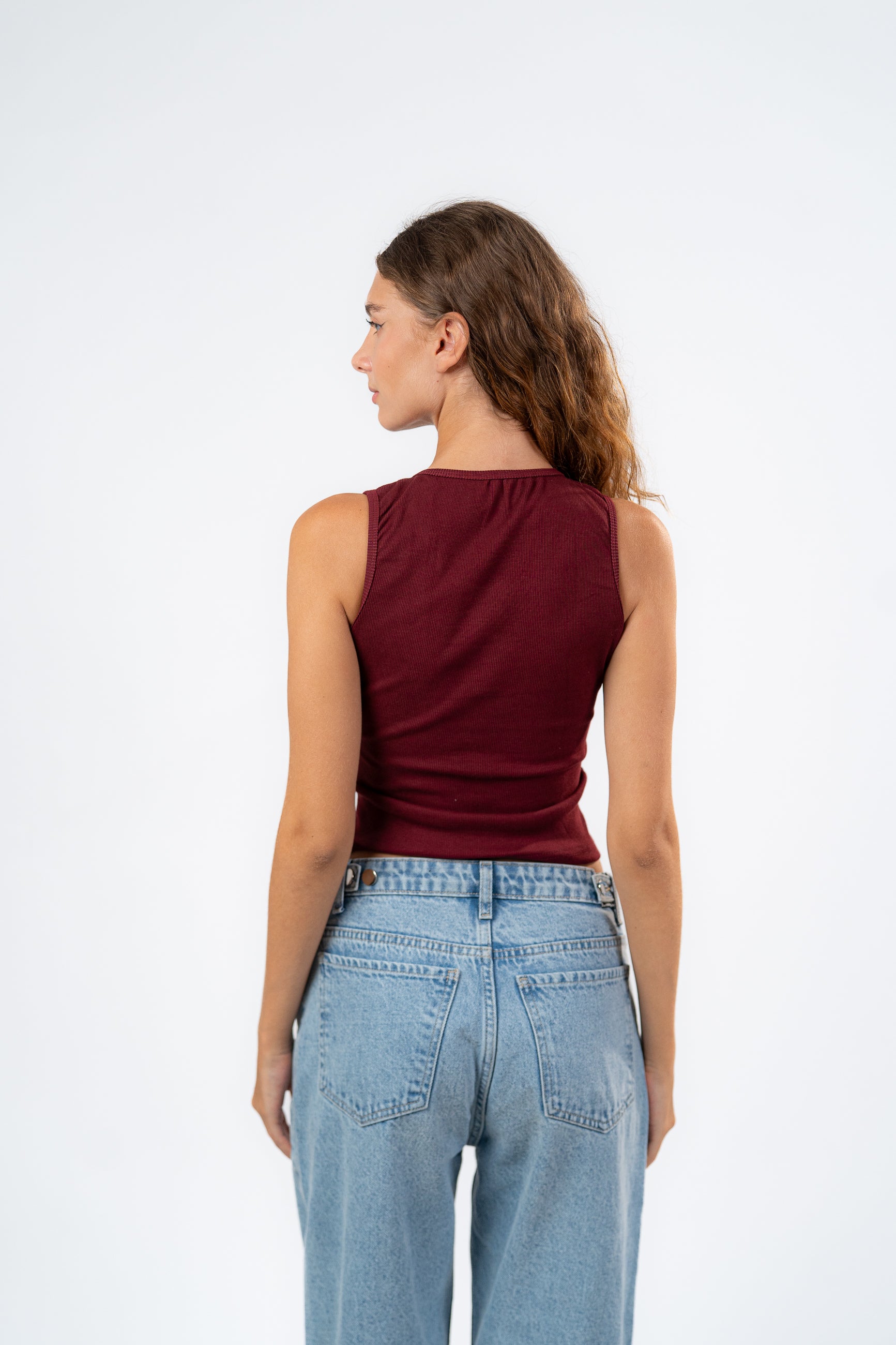 BUTTON UP TANK TOP
