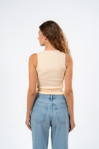 BUTTON UP TANK TOP