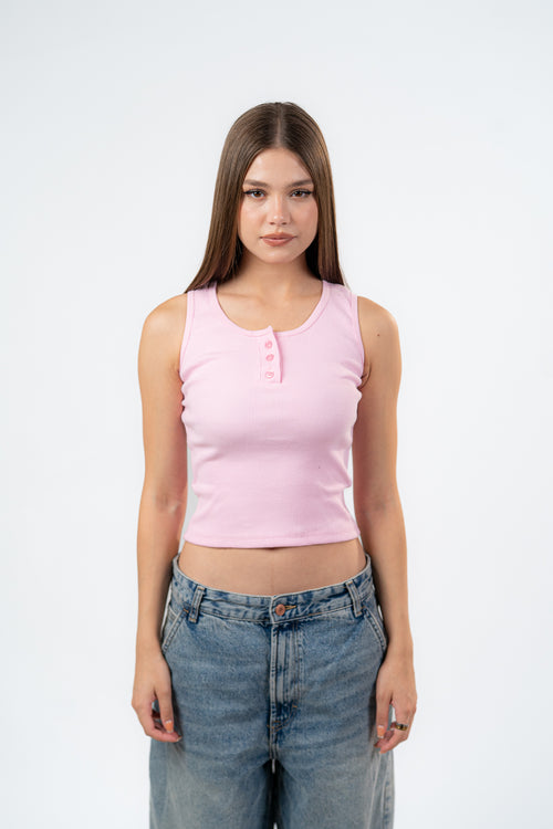 BUTTON UP TANK TOP