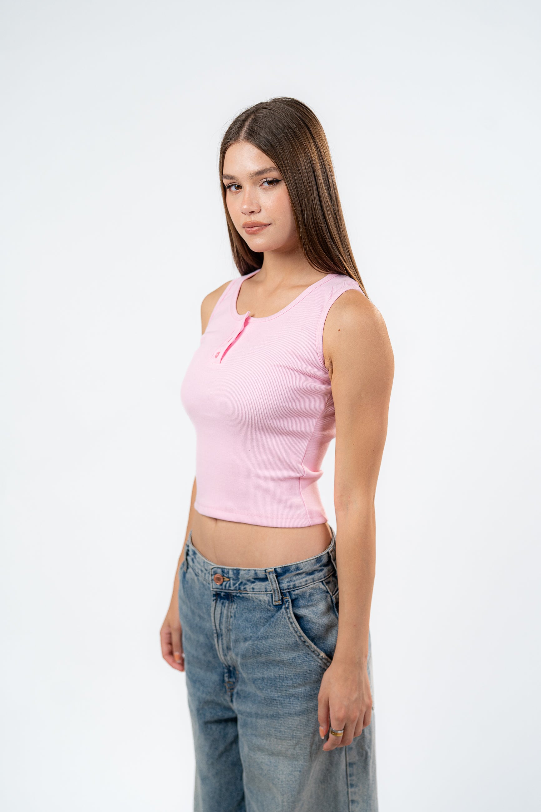 BUTTON UP TANK TOP