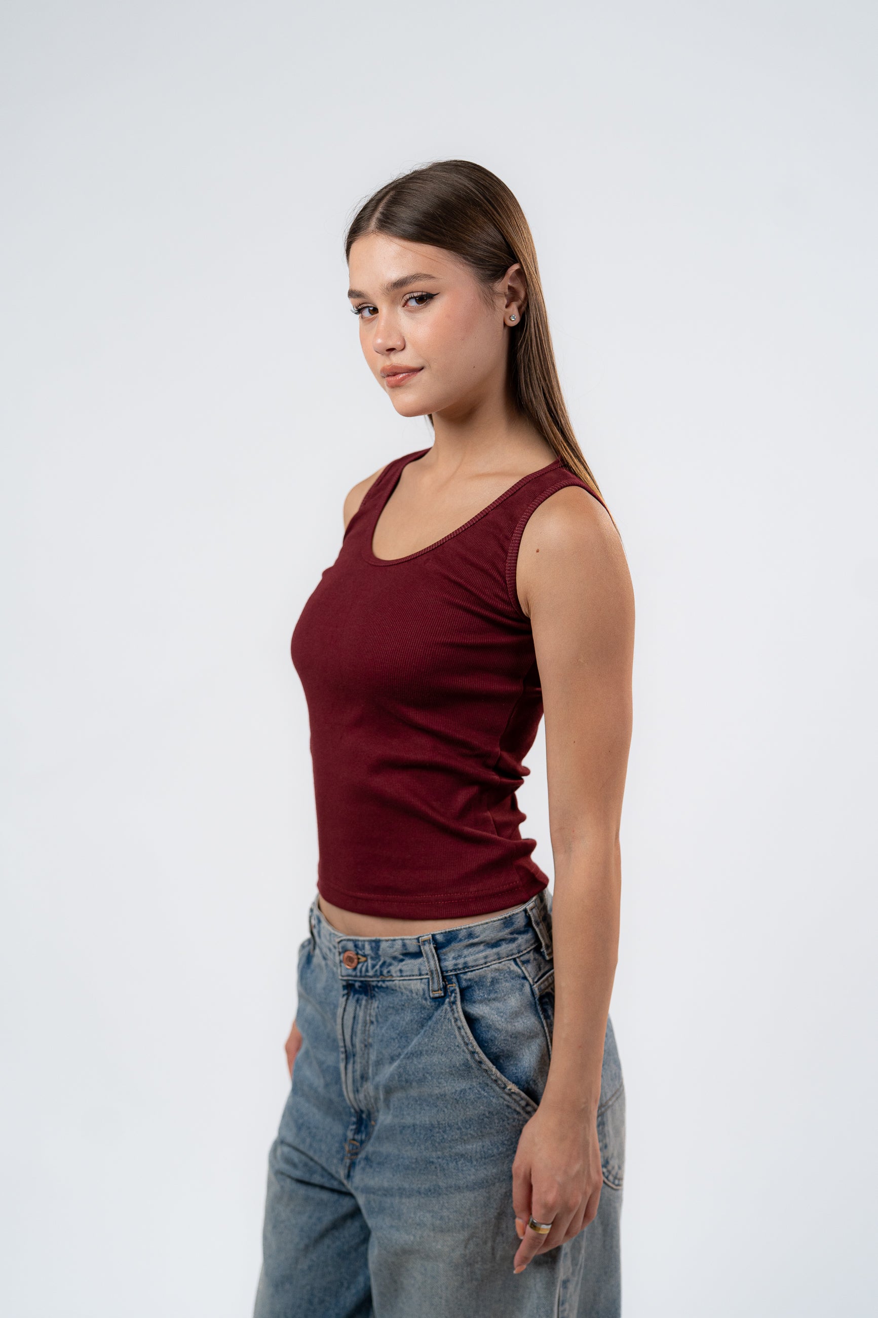 U-SHAPED TANK TOP