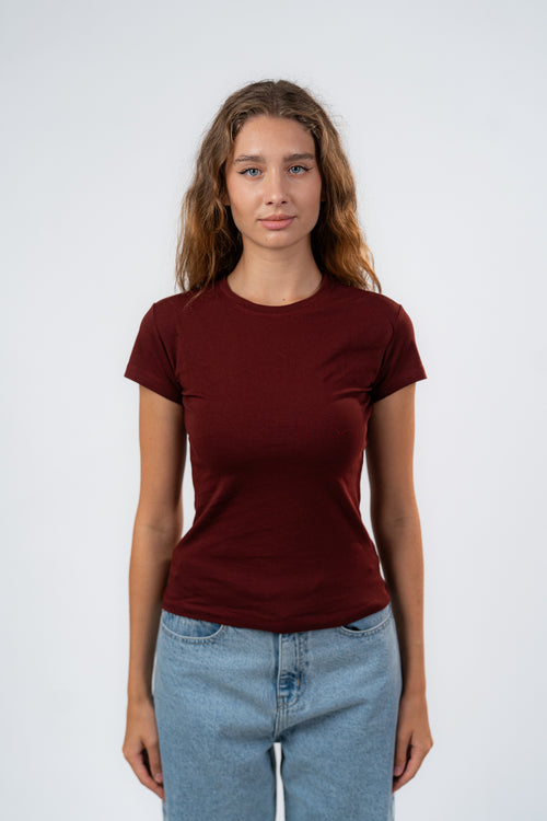 BASIC SHORT SLEEVE-TOP-cotton