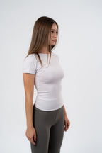 BACKLESS ROUND NECK