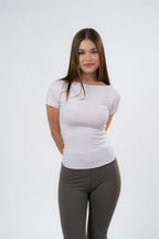 BACKLESS ROUND NECK